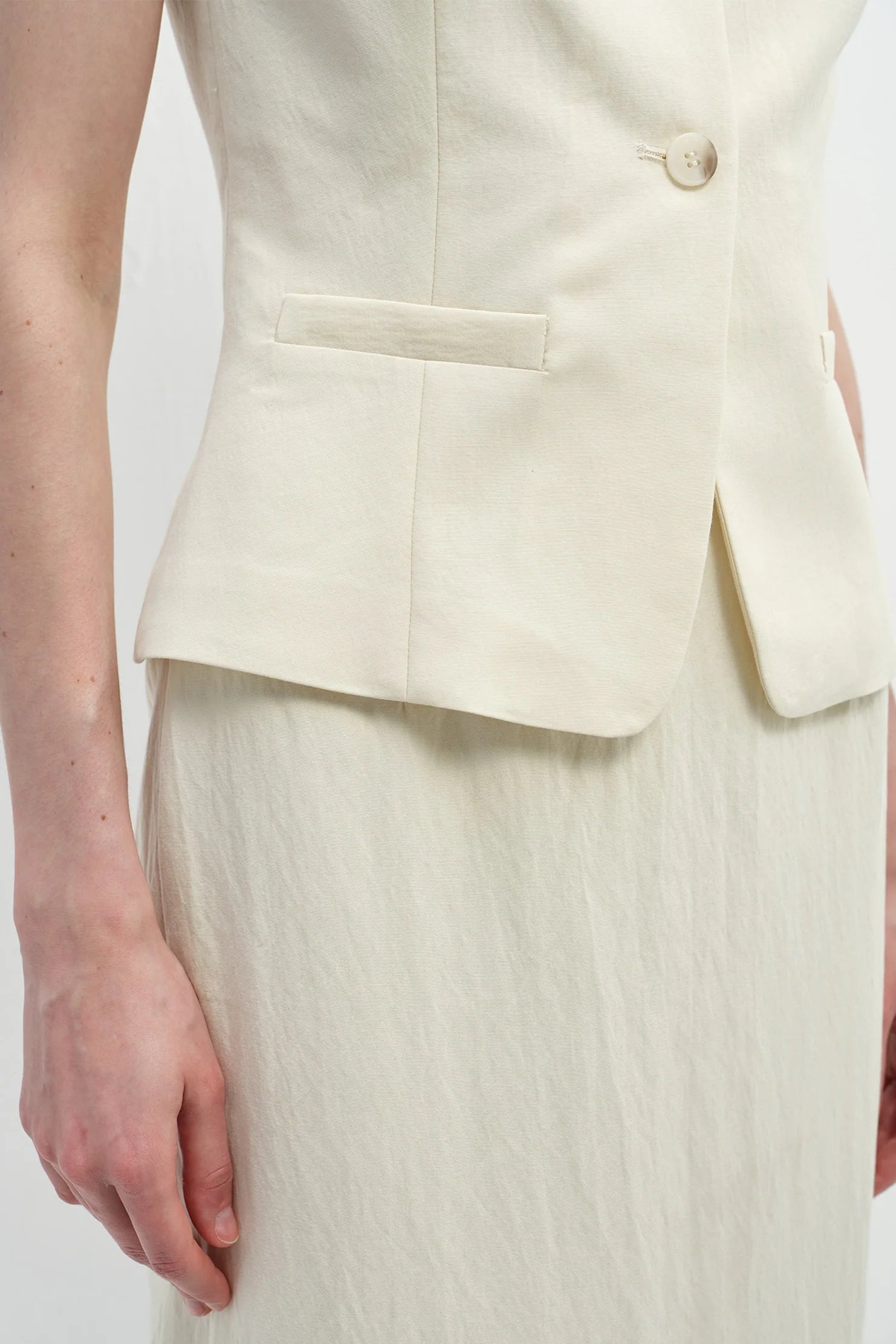 Elira Button Front Vest