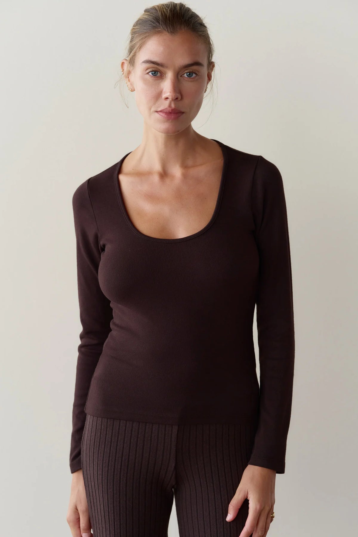 Baby Rib Scoop Neck