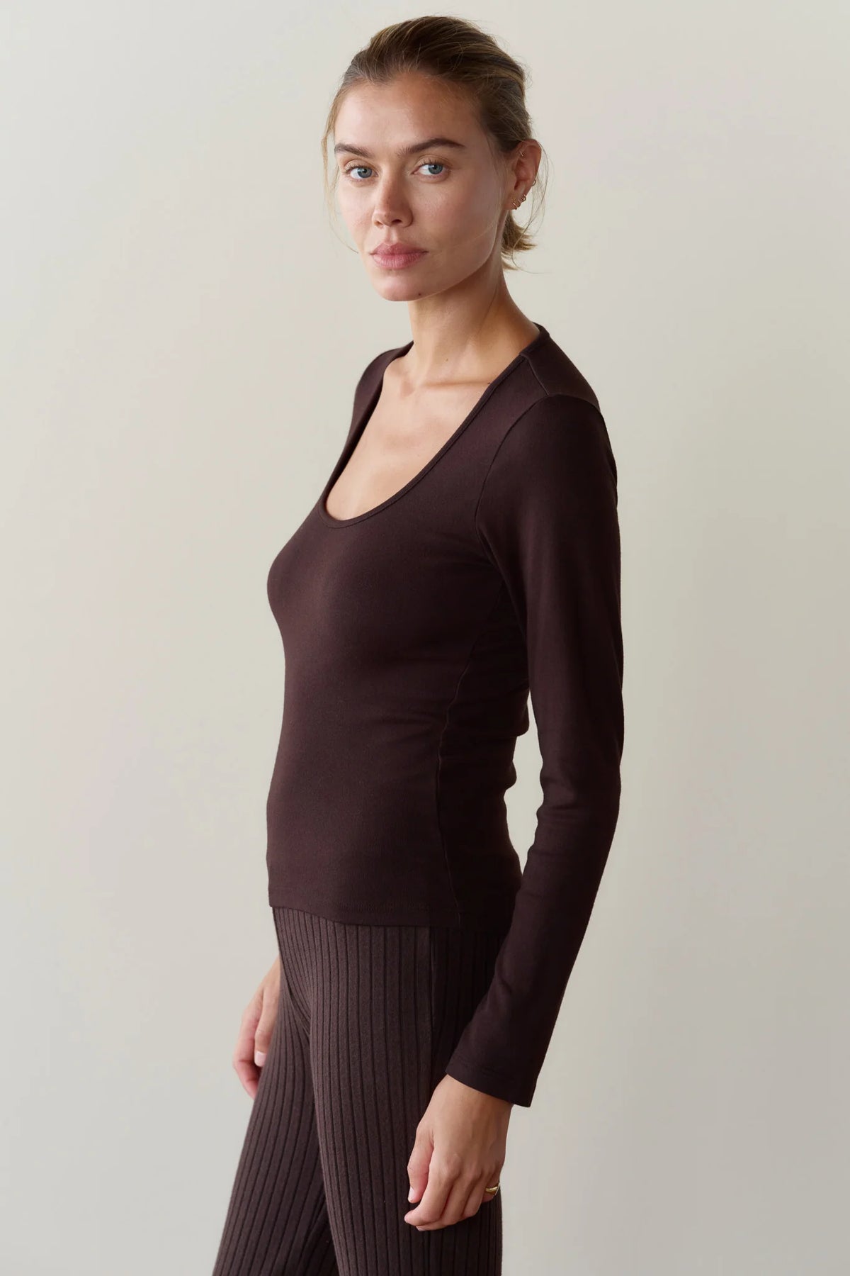 Baby Rib Scoop Neck