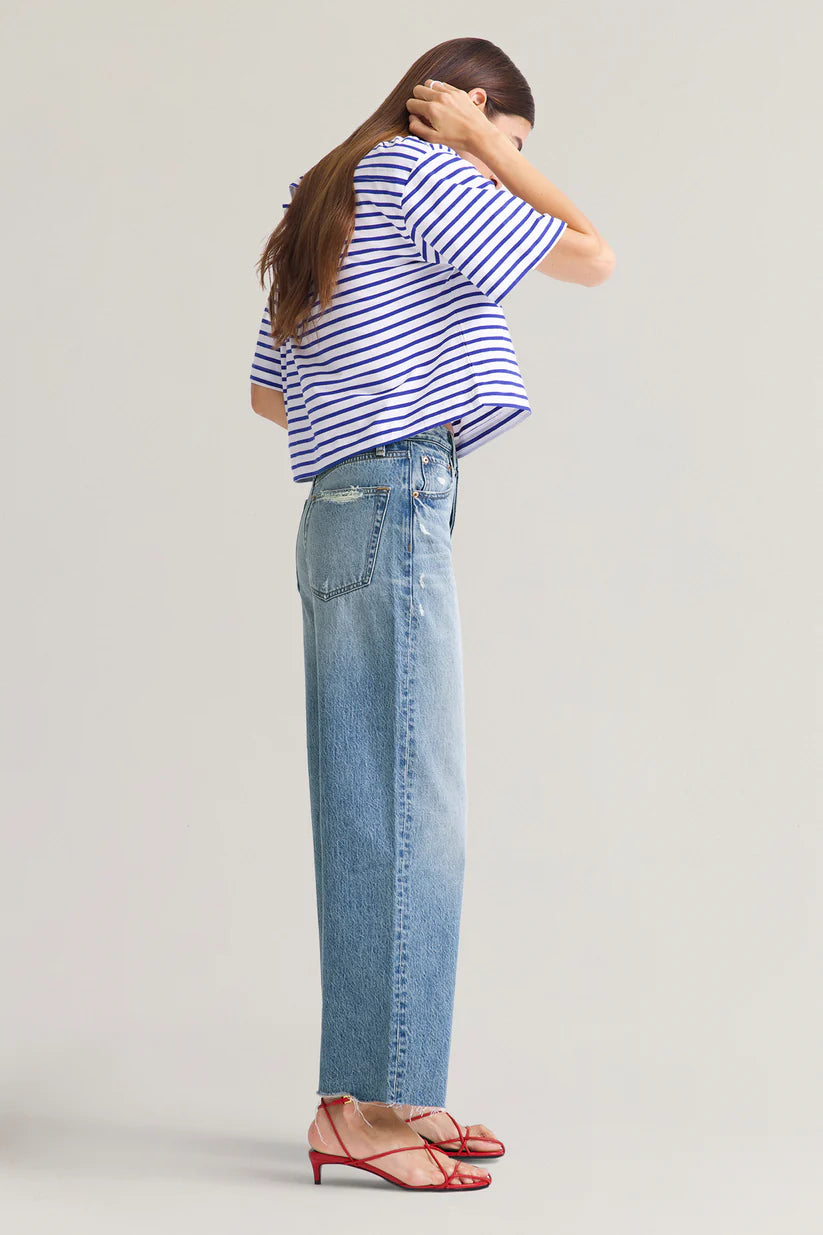 Tate Crop High Rise Bowed Leg