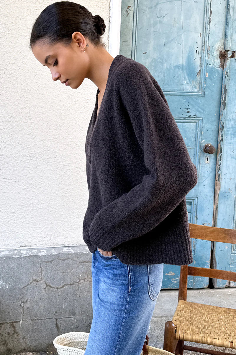 Boxy V Neck Sweater