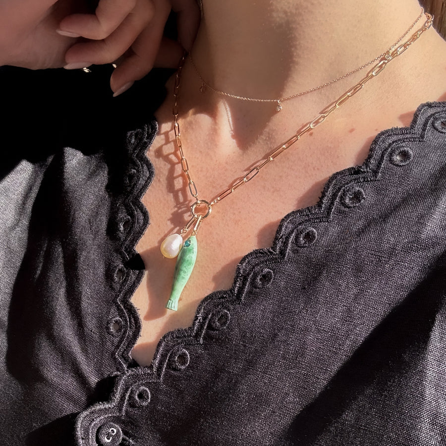 Finn Charm Necklace 18"