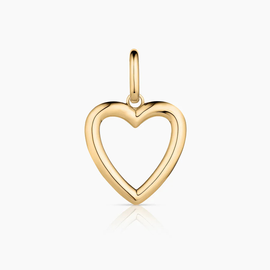Open Heart Clip Charm