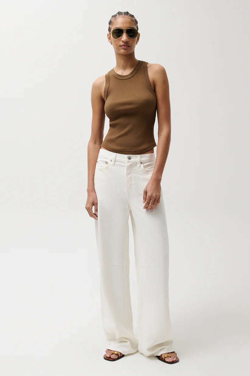 Sydney High Rise Bowed Linen Wide Leg