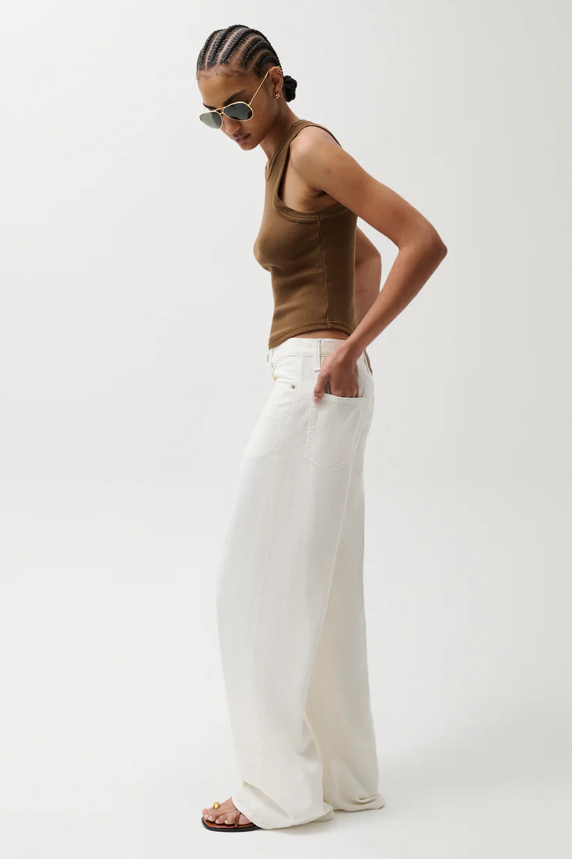 Sydney High Rise Bowed Linen Wide Leg