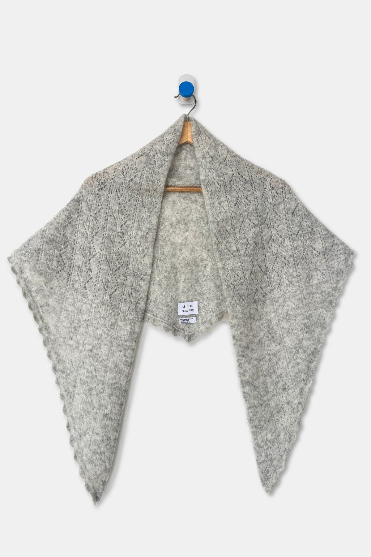 Monhair Pointelle Shawl