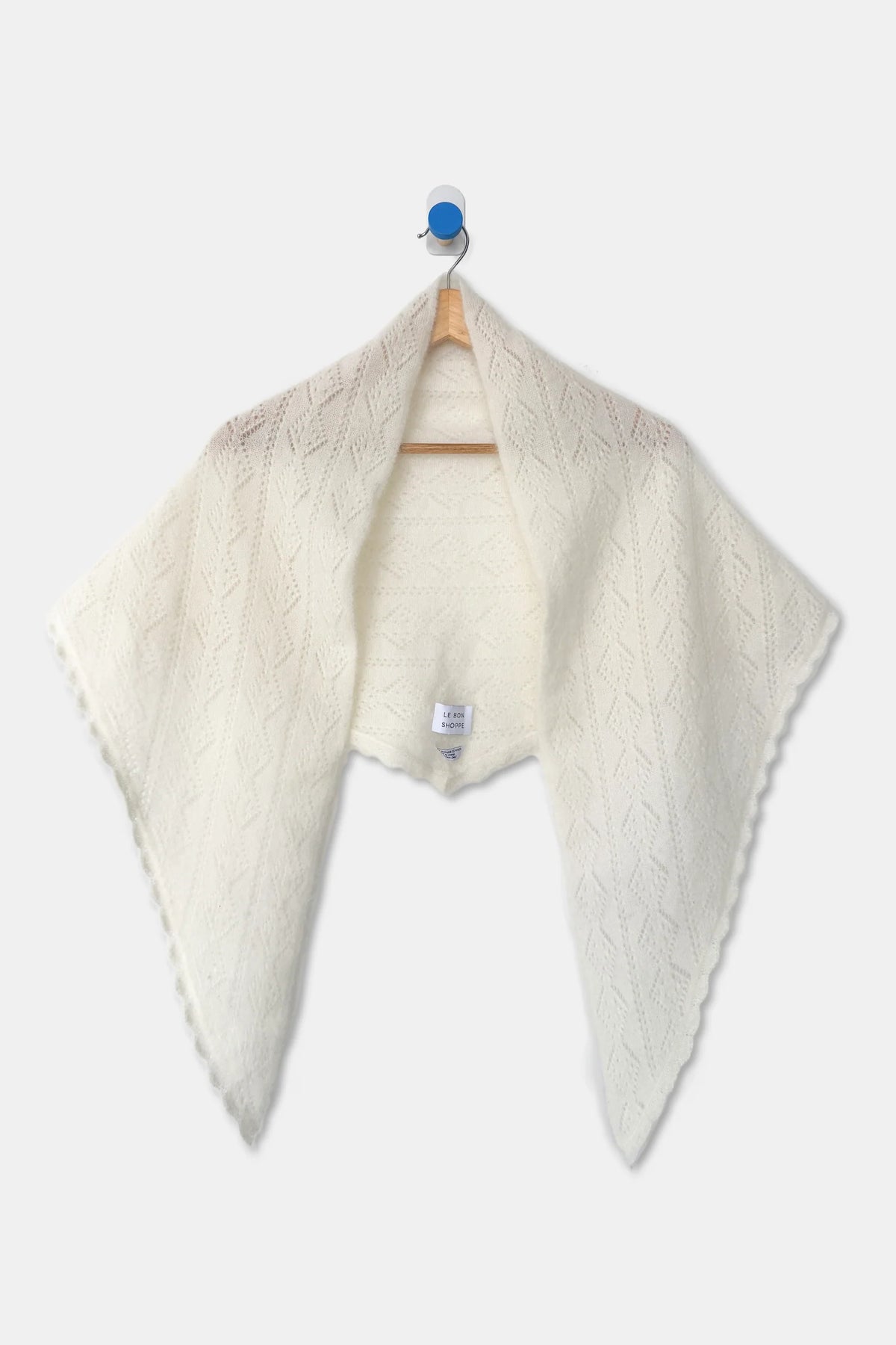 Monhair Pointelle Shawl