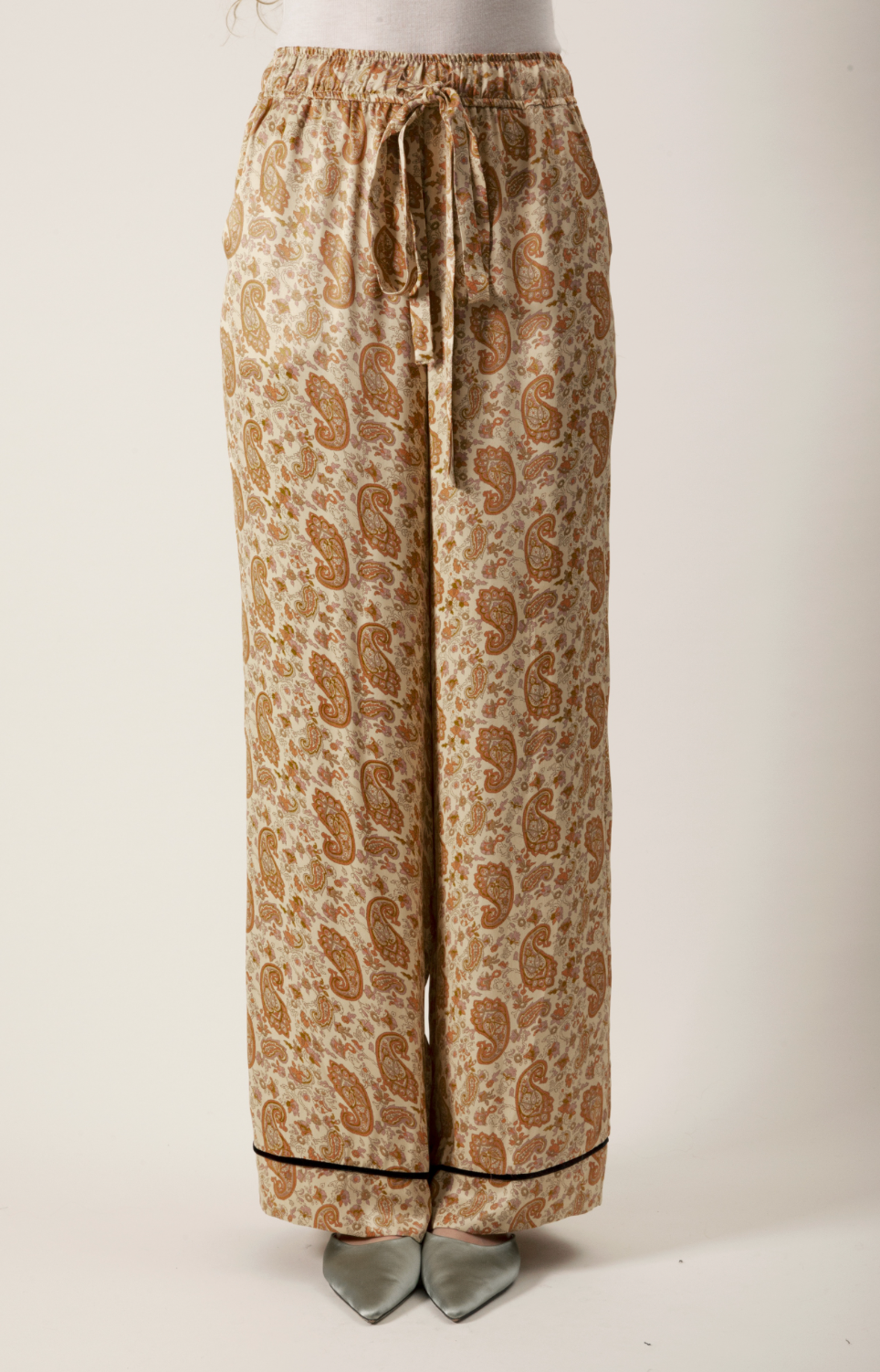 Paisley Print Wide Leg Pant