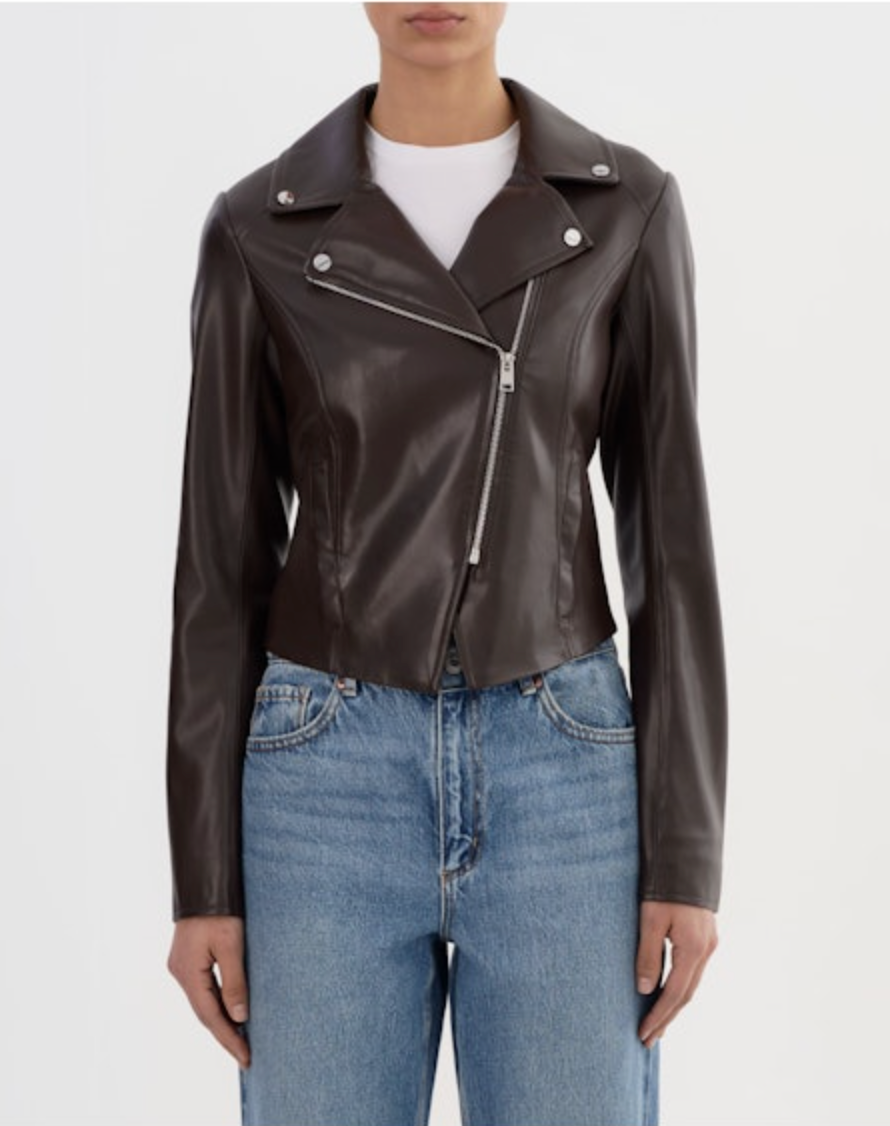 Pascale Faux Leather Jacket