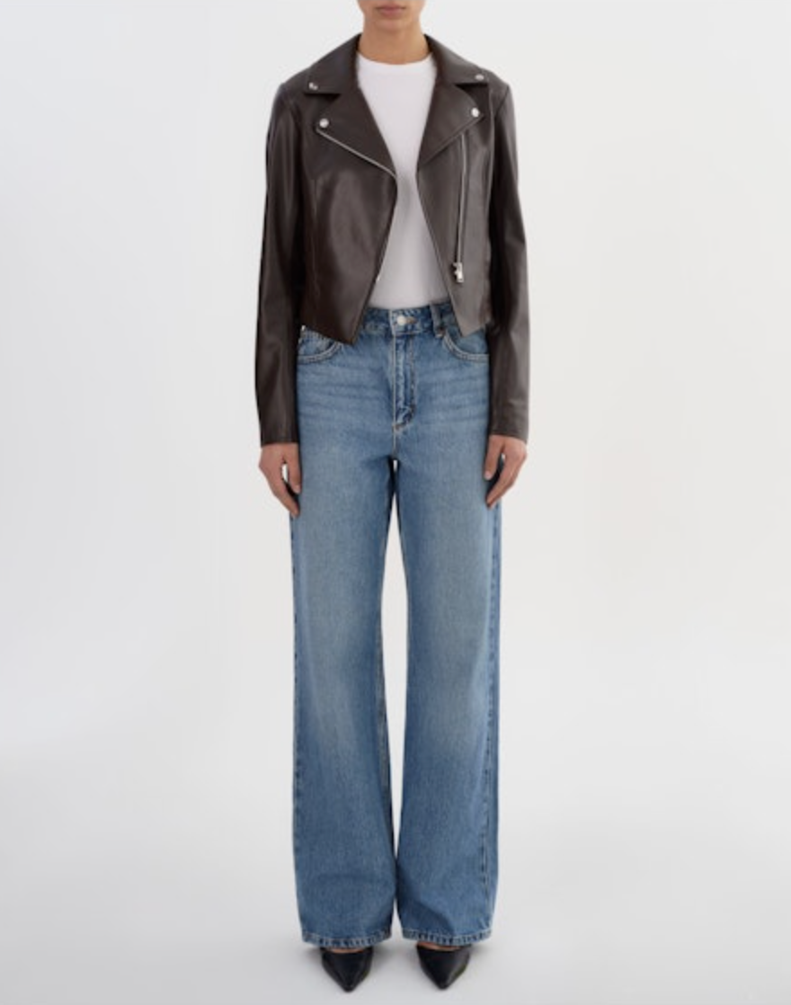 Pascale Faux Leather Jacket