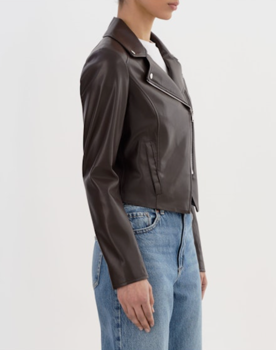 Pascale Faux Leather Jacket