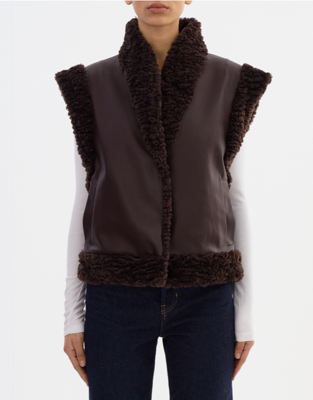Dua Reversible Faux Fur Vest