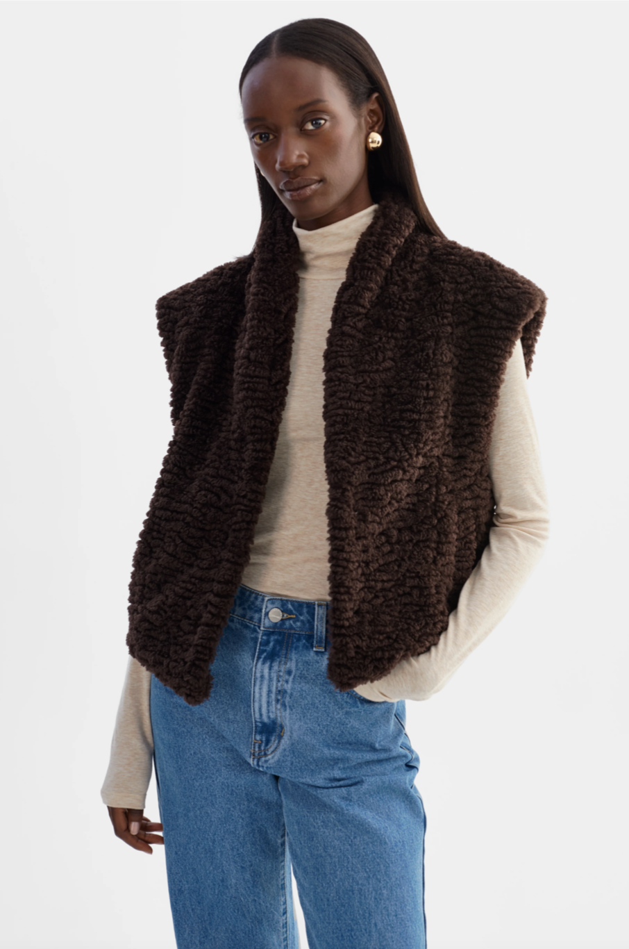 Dua Reversible Faux Fur Vest