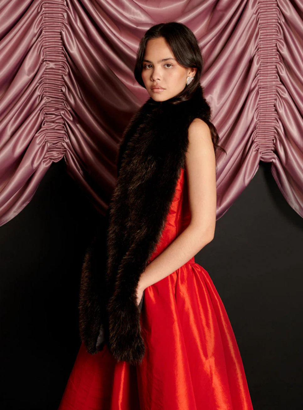 Malone Faux Fur Shawl