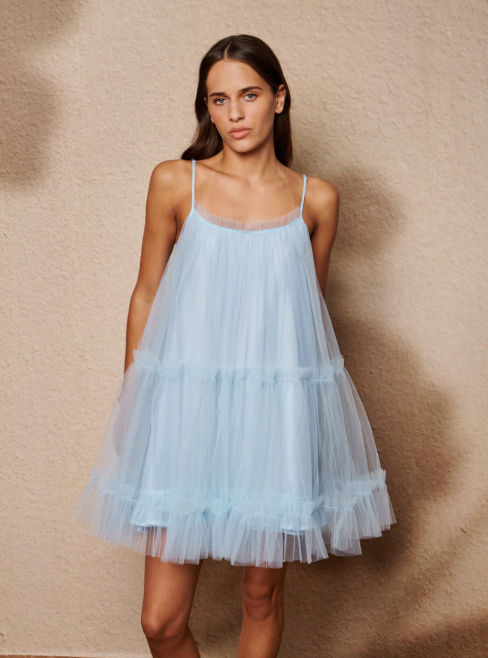 Sway Tulle Ruffle Mini Dress