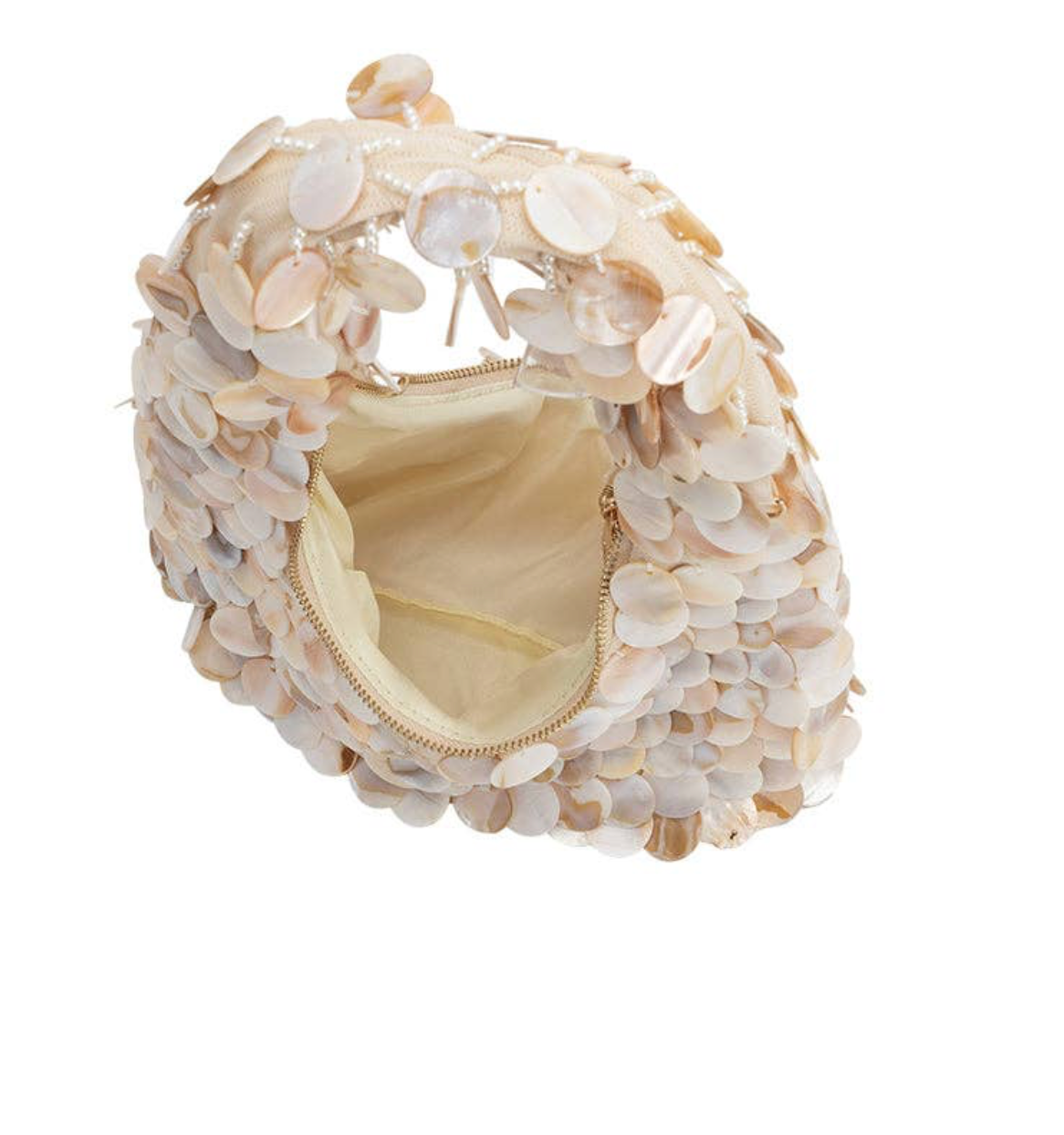 Marina Natural Shell Crossbody