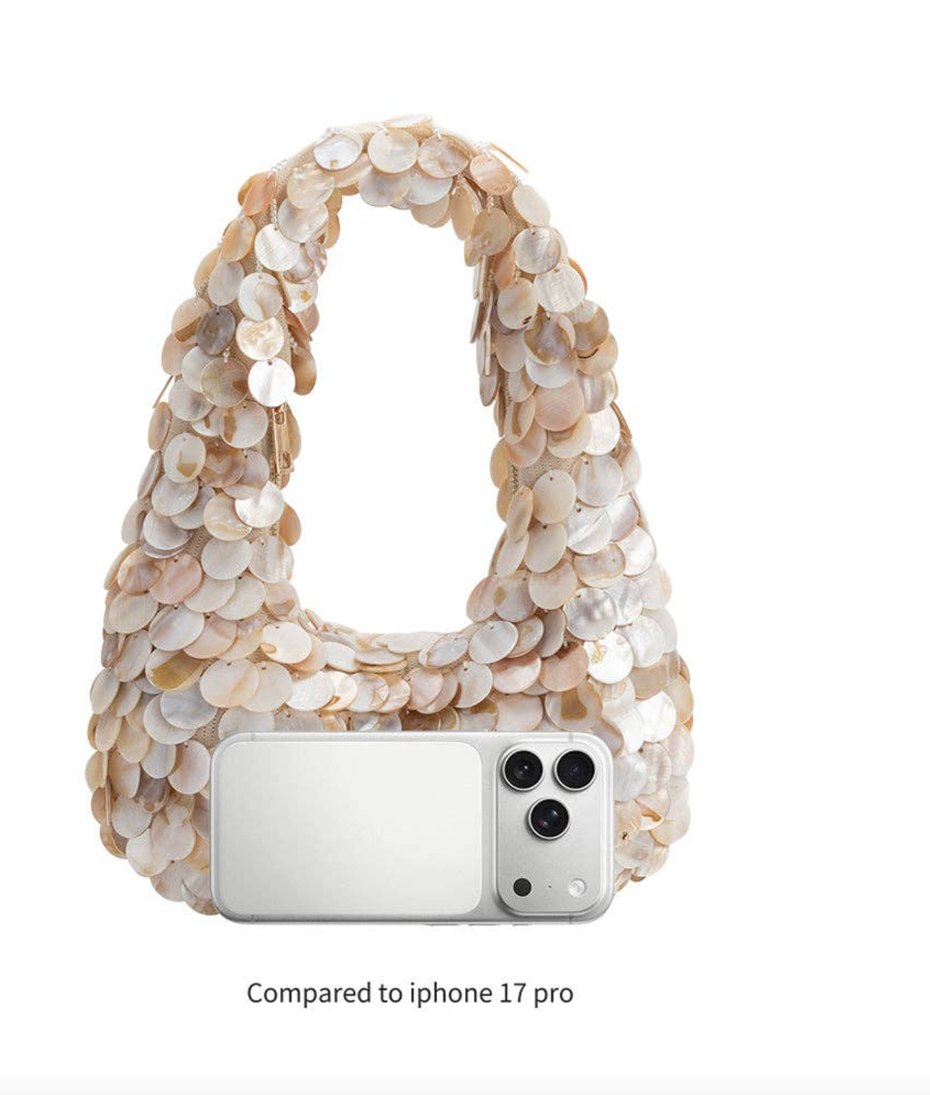 Marina Natural Shell Crossbody