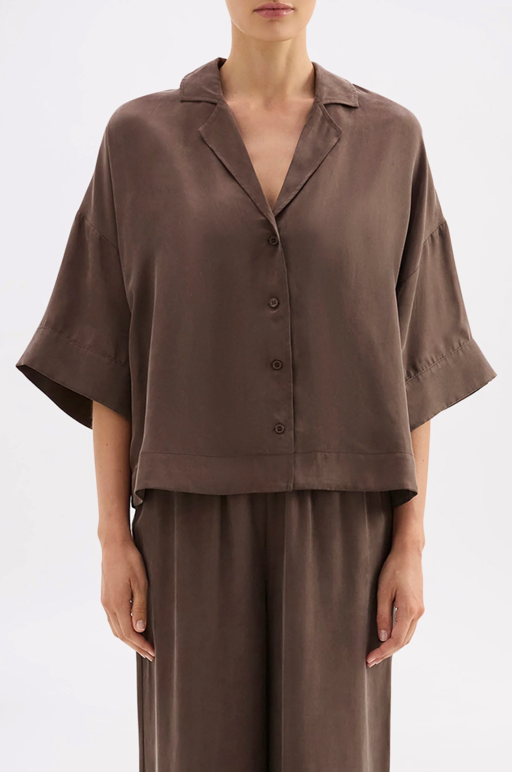 Rika SS Cupro Shirt