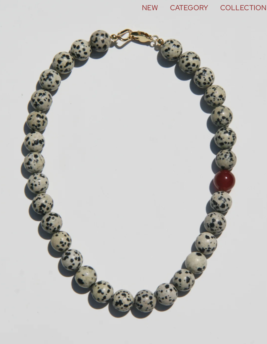 Poppy Dalmation Necklace