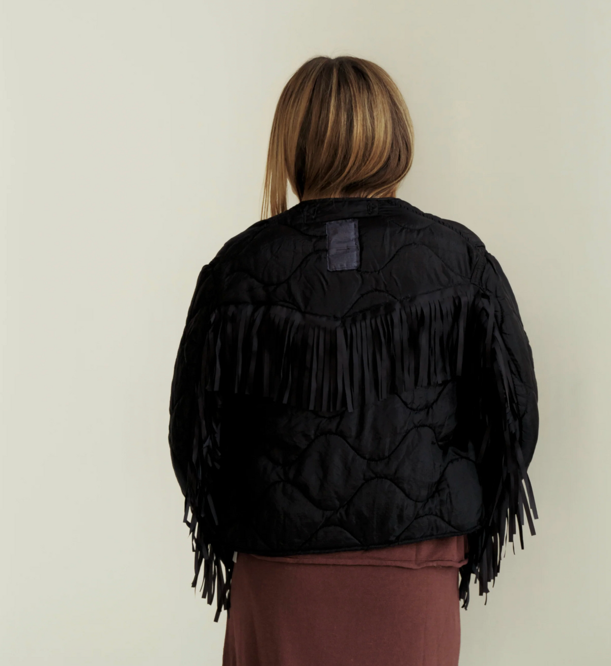 Military Liner Fringe Jacket.