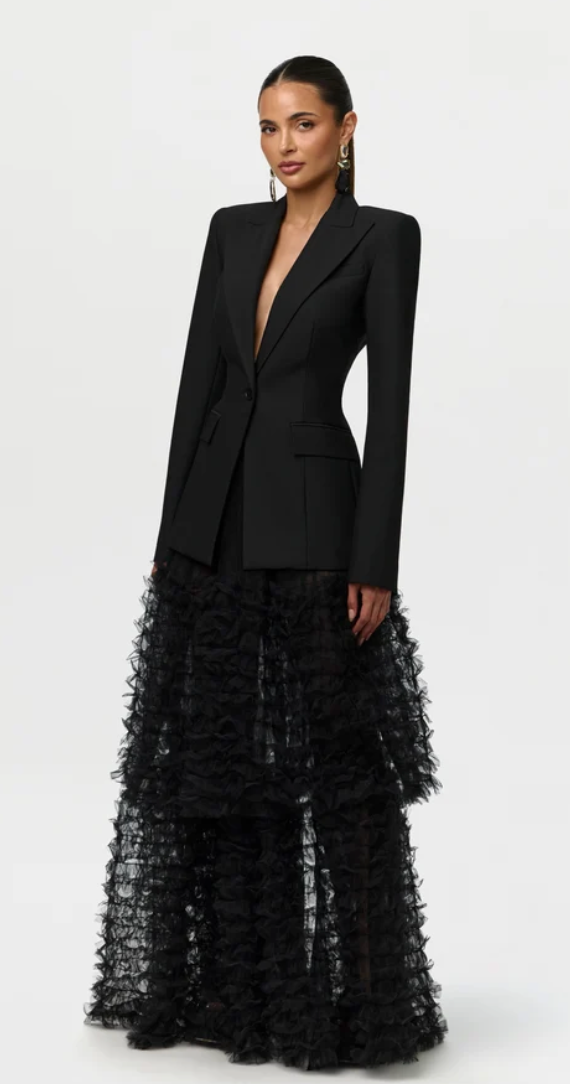 Mesh Maxi Skirt