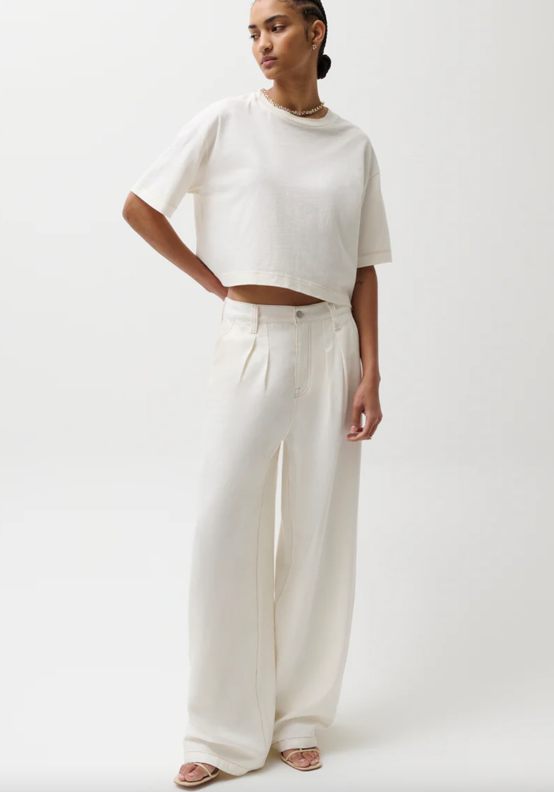 Delphine Pleated Wide Leg