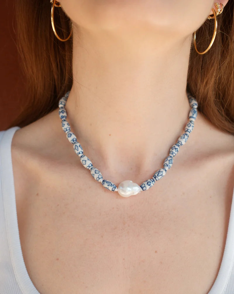 Porcelain Tide Necklace