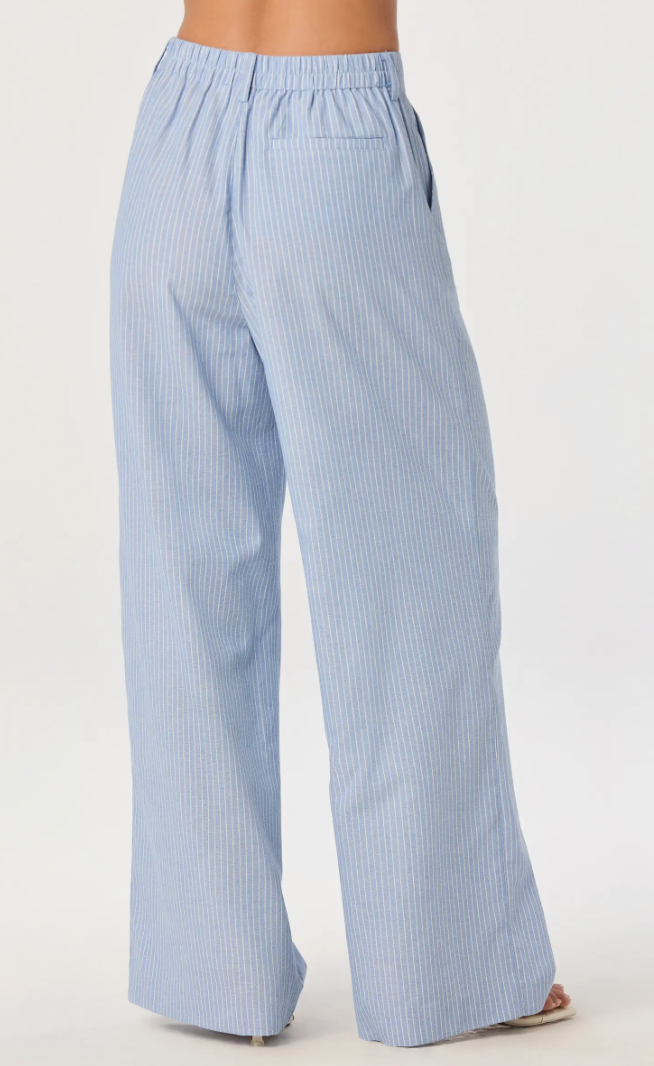 Linsey Pinstripe Wide Leg Pant