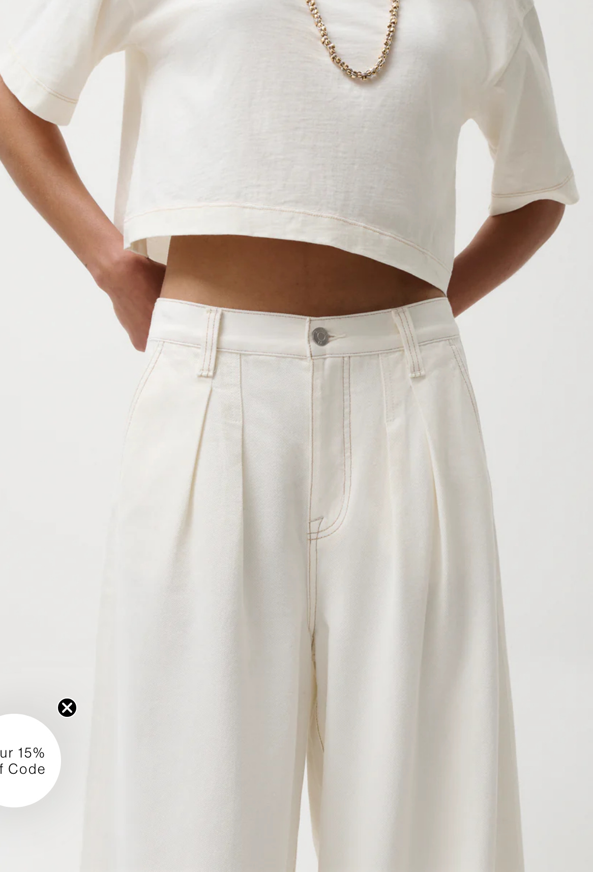 Delphine Pleated Wide Leg