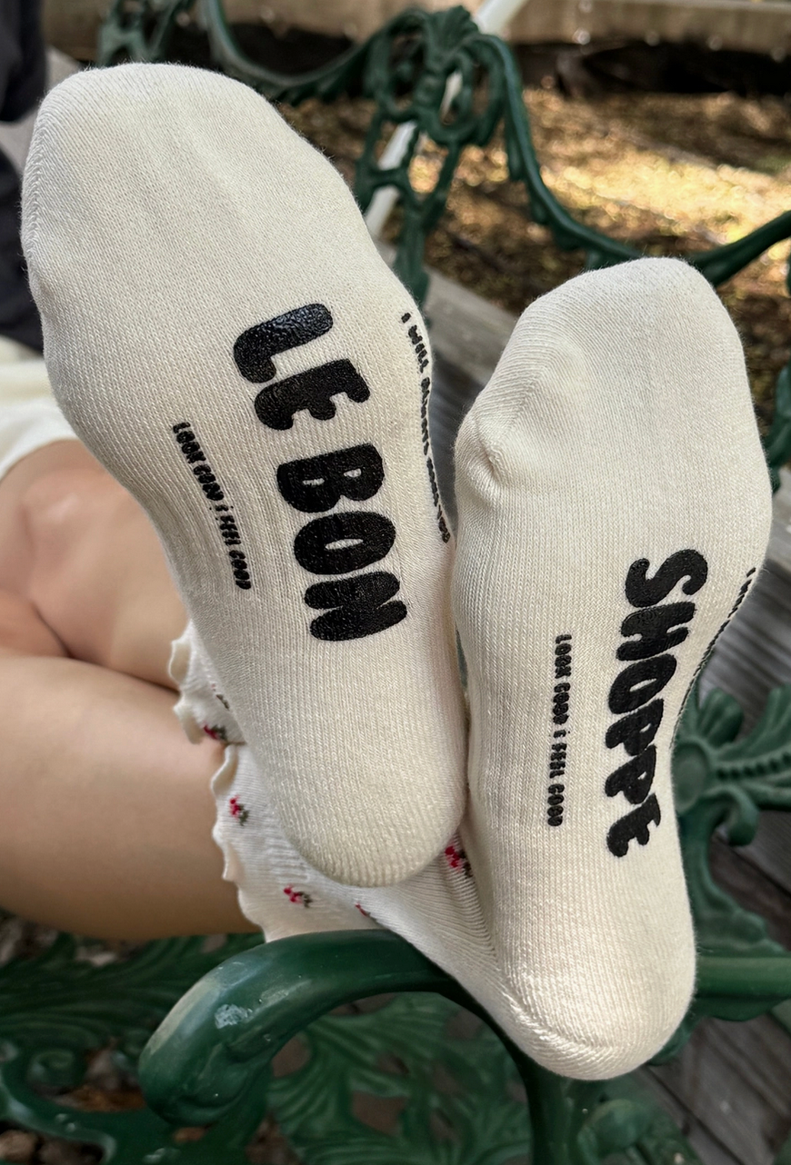 Petal Ruffled Hugger Crew Socks