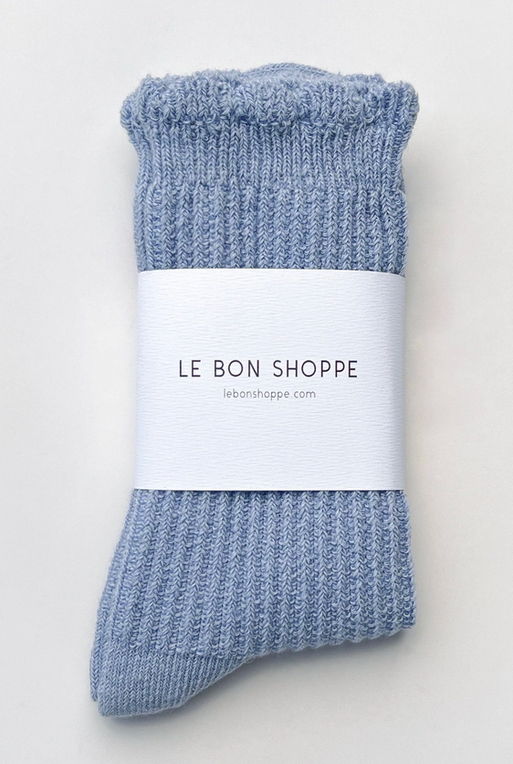 Linen Scallop Sock