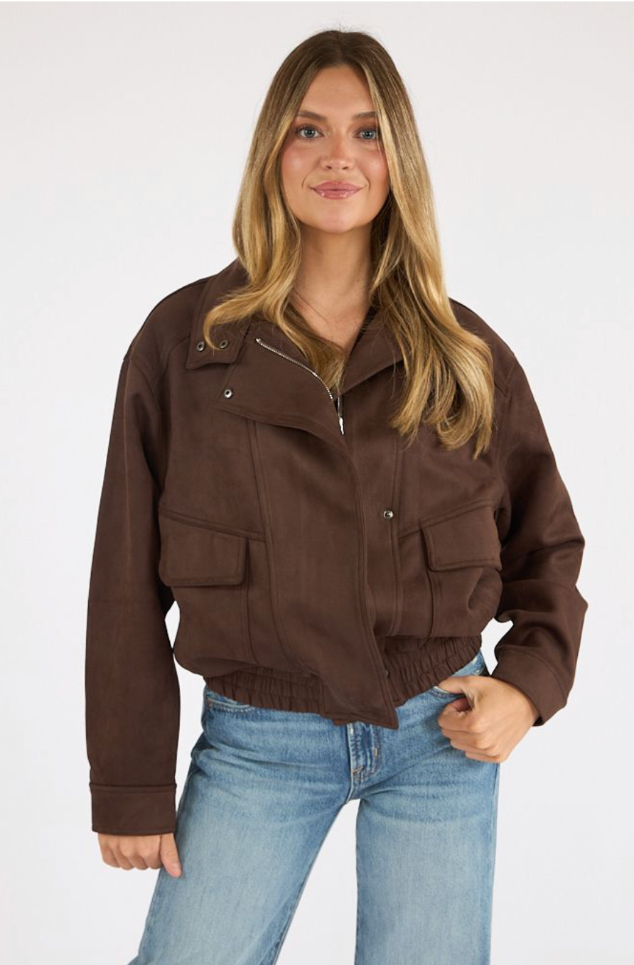 Marceau Faux Suede Jacket