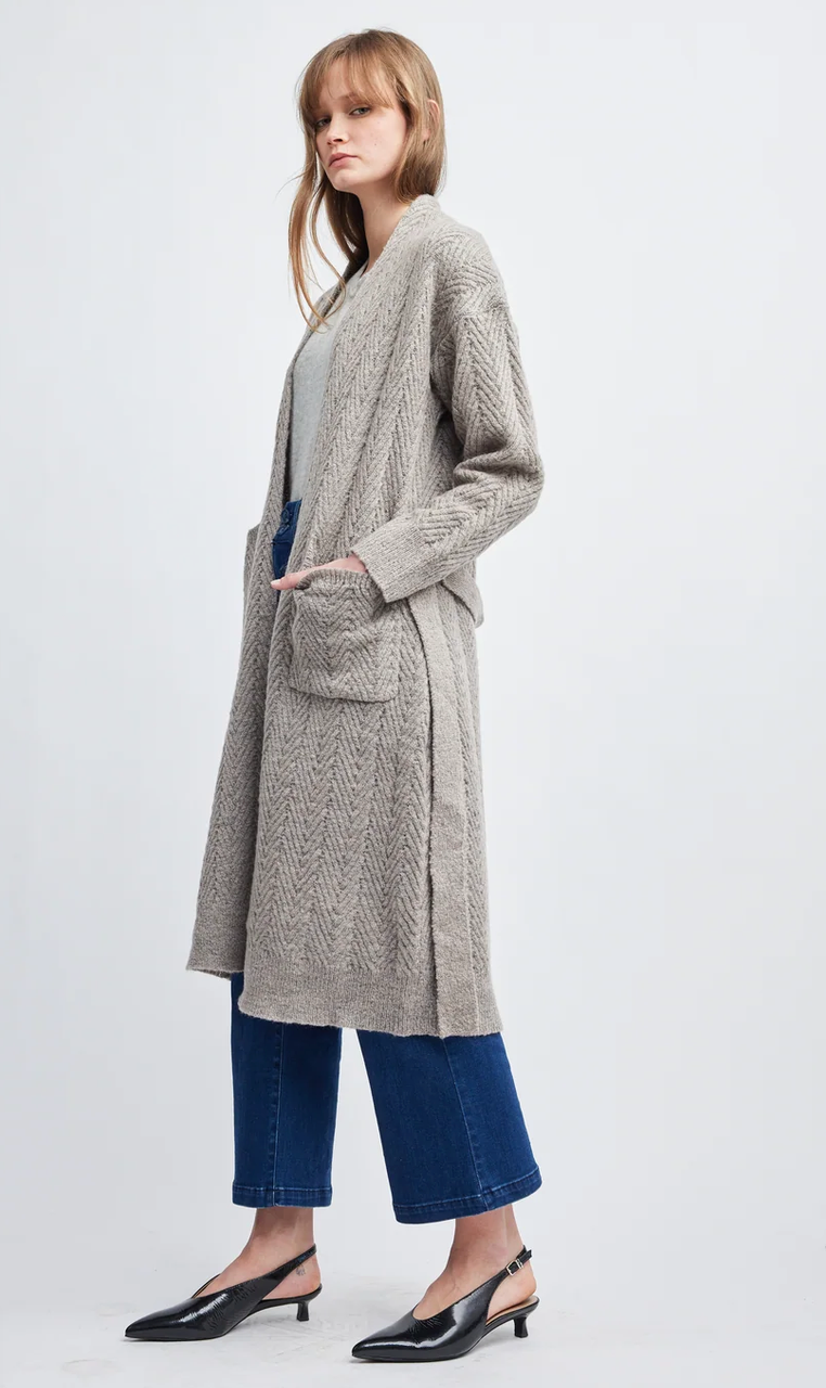 River Herringbone Duster