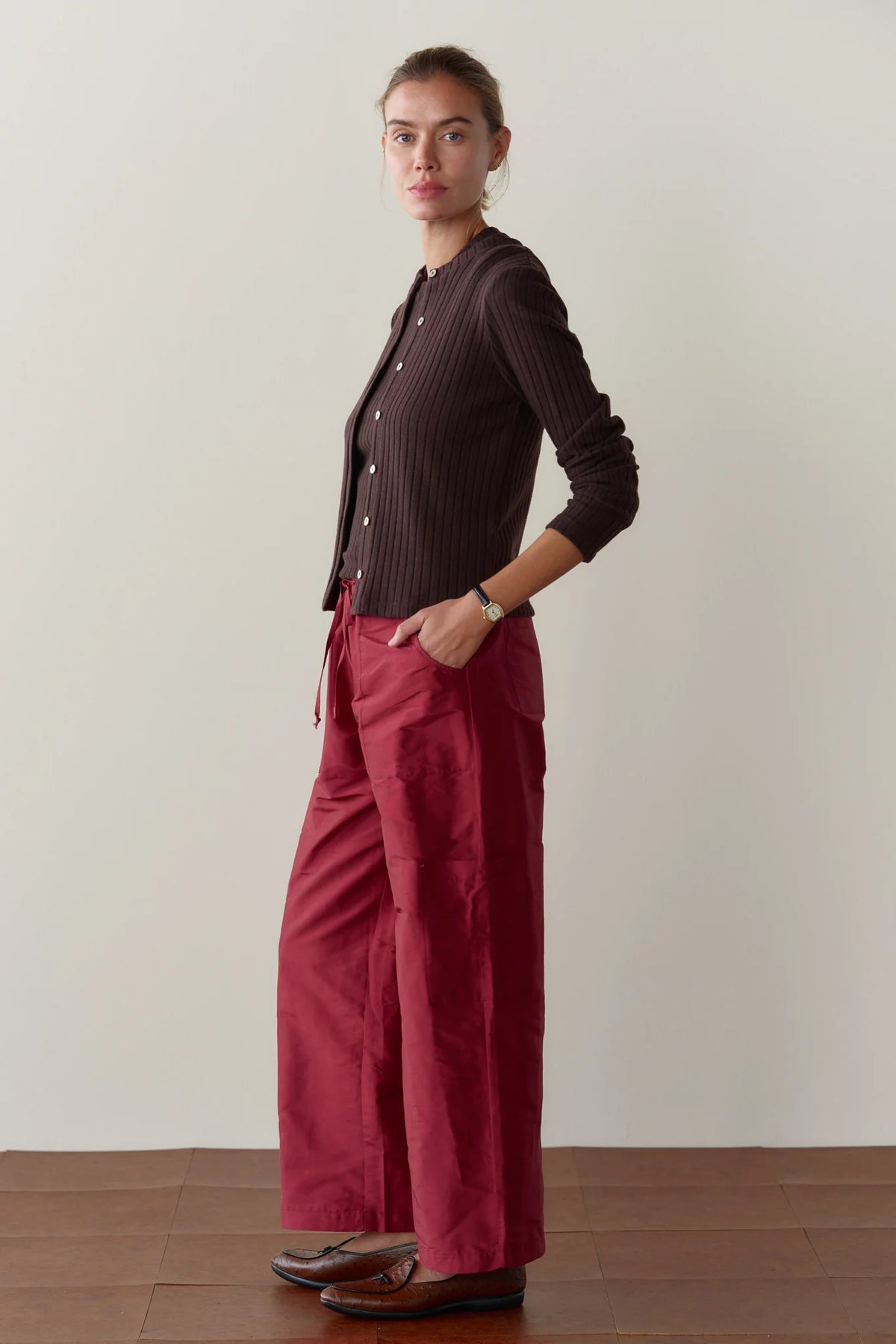 Sik Taffeta Cargo Pant