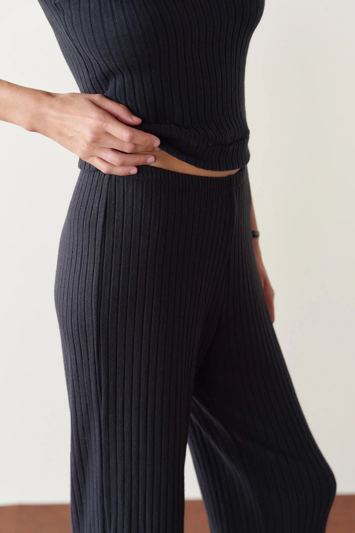 Sweater Rib Simple Pant