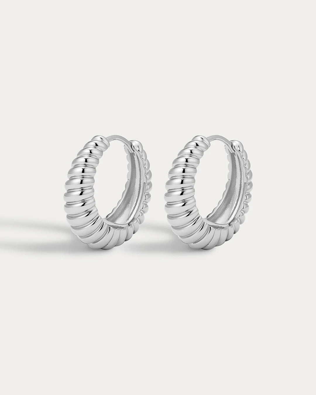 Ridged Marbella Hoops