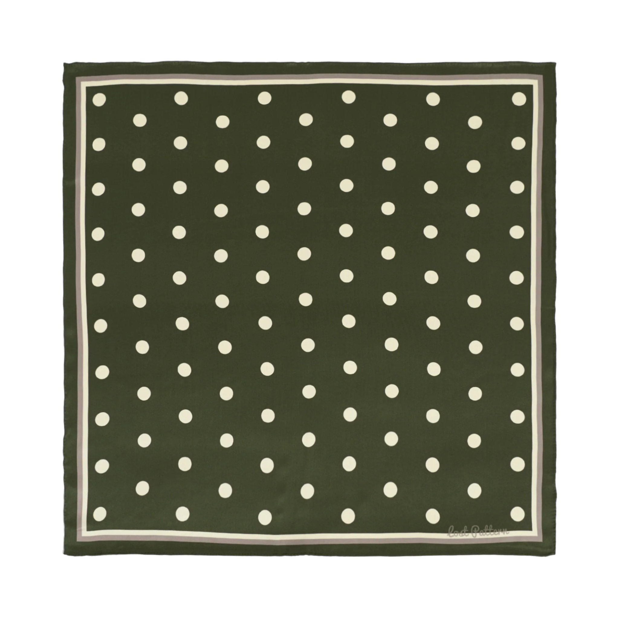 Retro Polka Silk Bandana Scarf