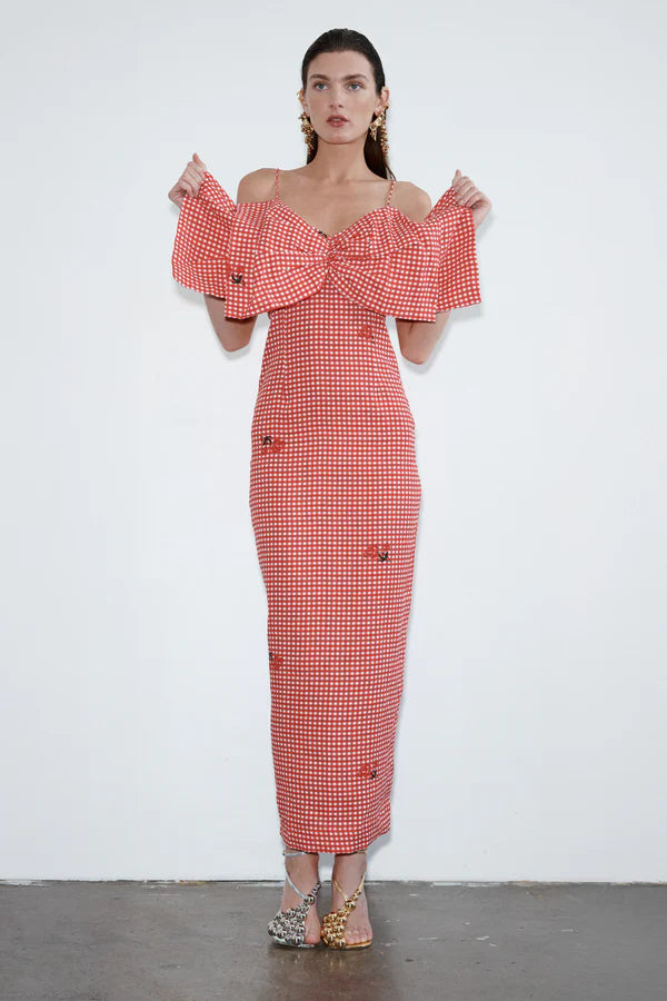 Bow Front Midi Dress
