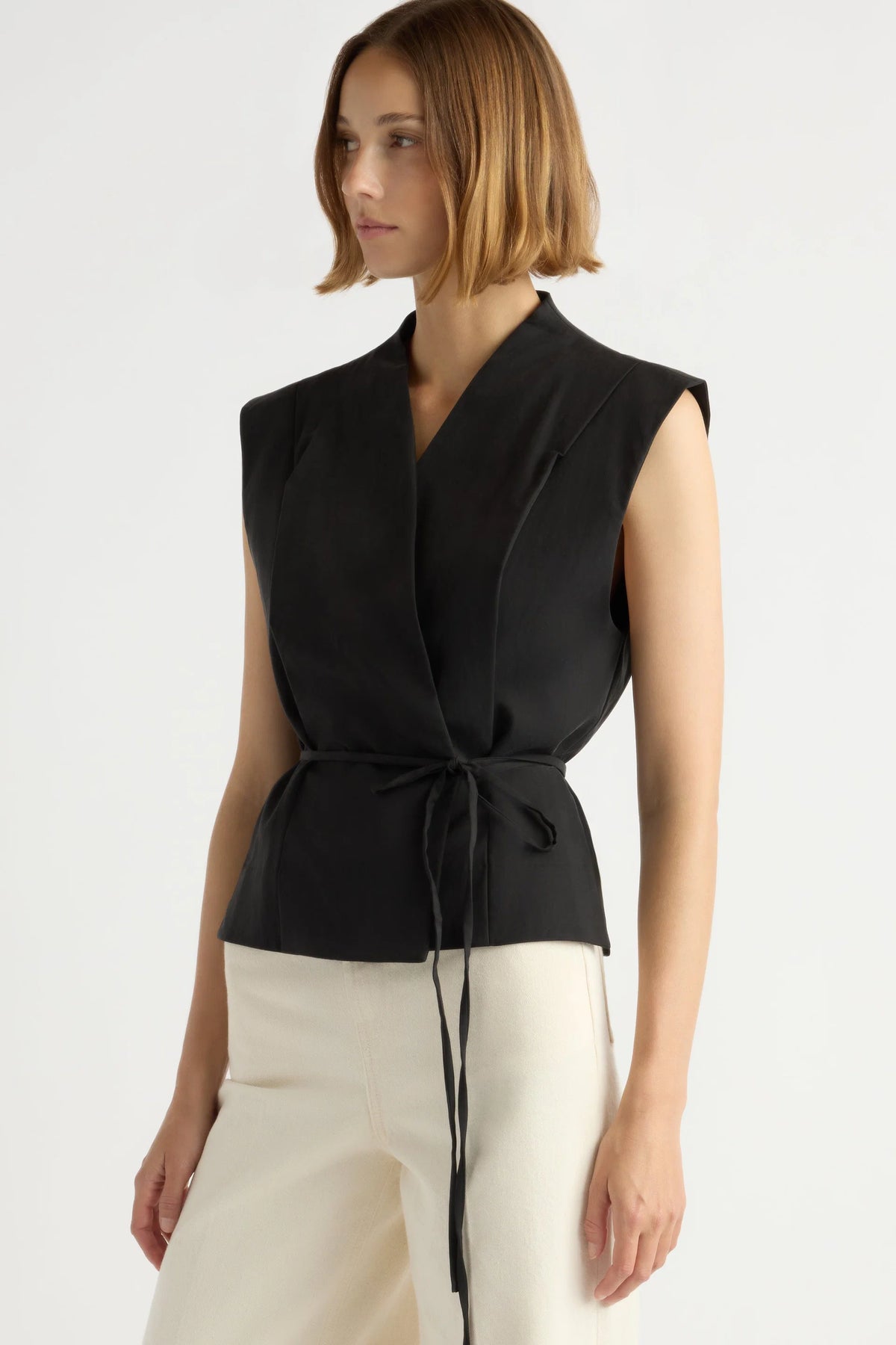 Leandra Tie Wrap Vest