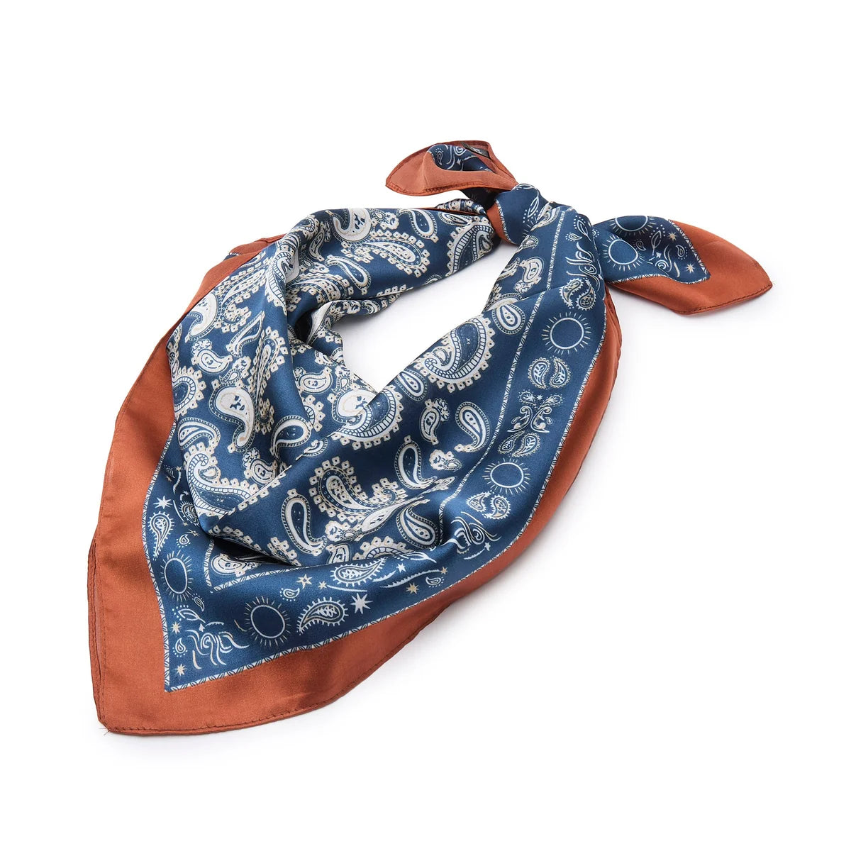 Paisley Square Satin Scarf
