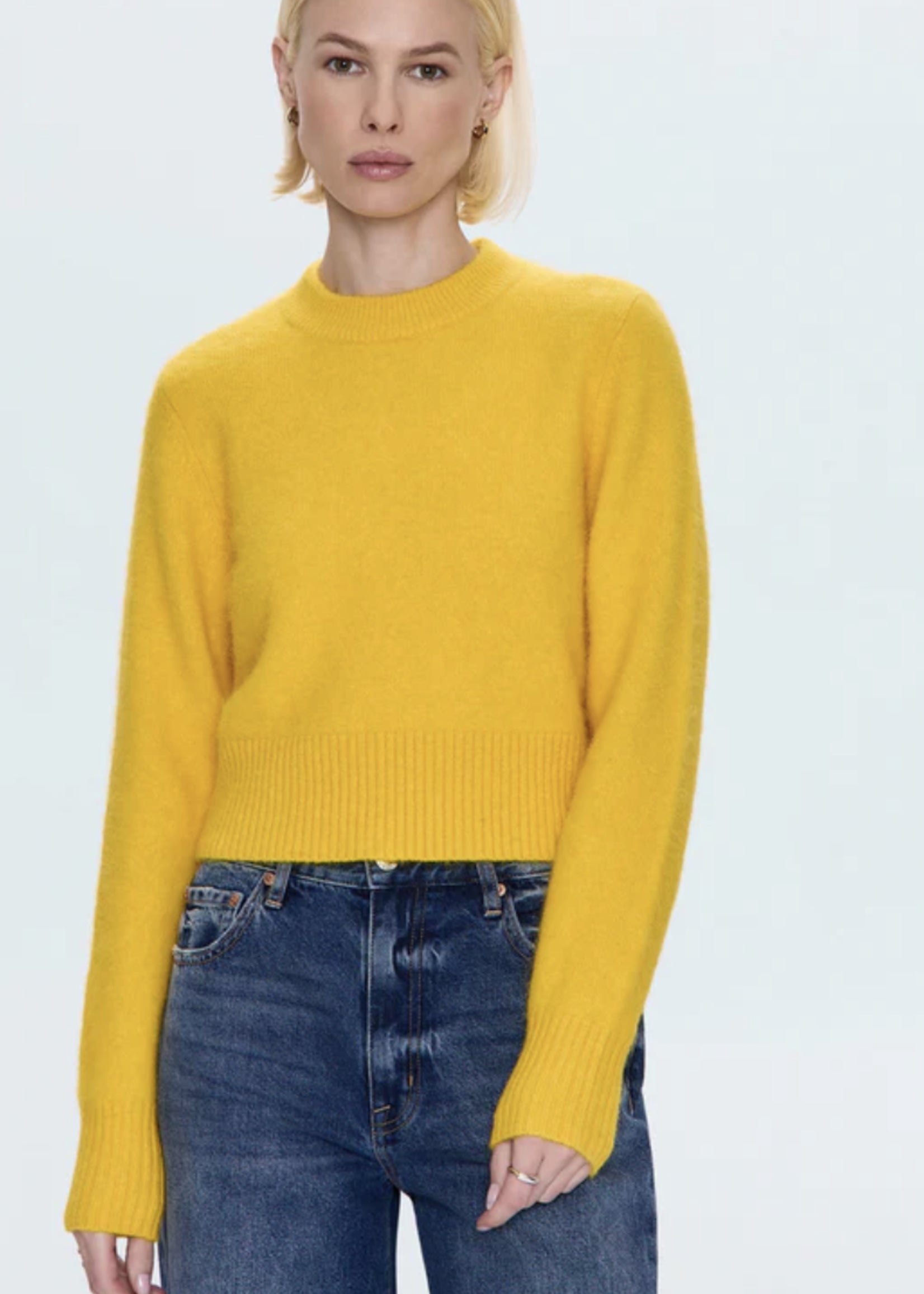 Sara Shrunken Crewneck Sweater