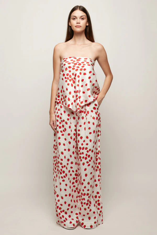 Pleated Wide Leg Pant