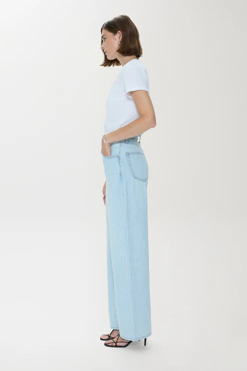 Tate High Rise Bowed Wide Leg