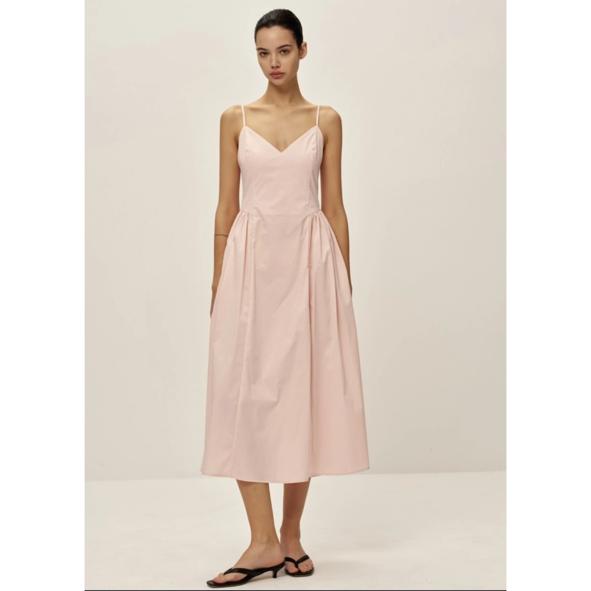 Elodie Celeste Poplin Dress