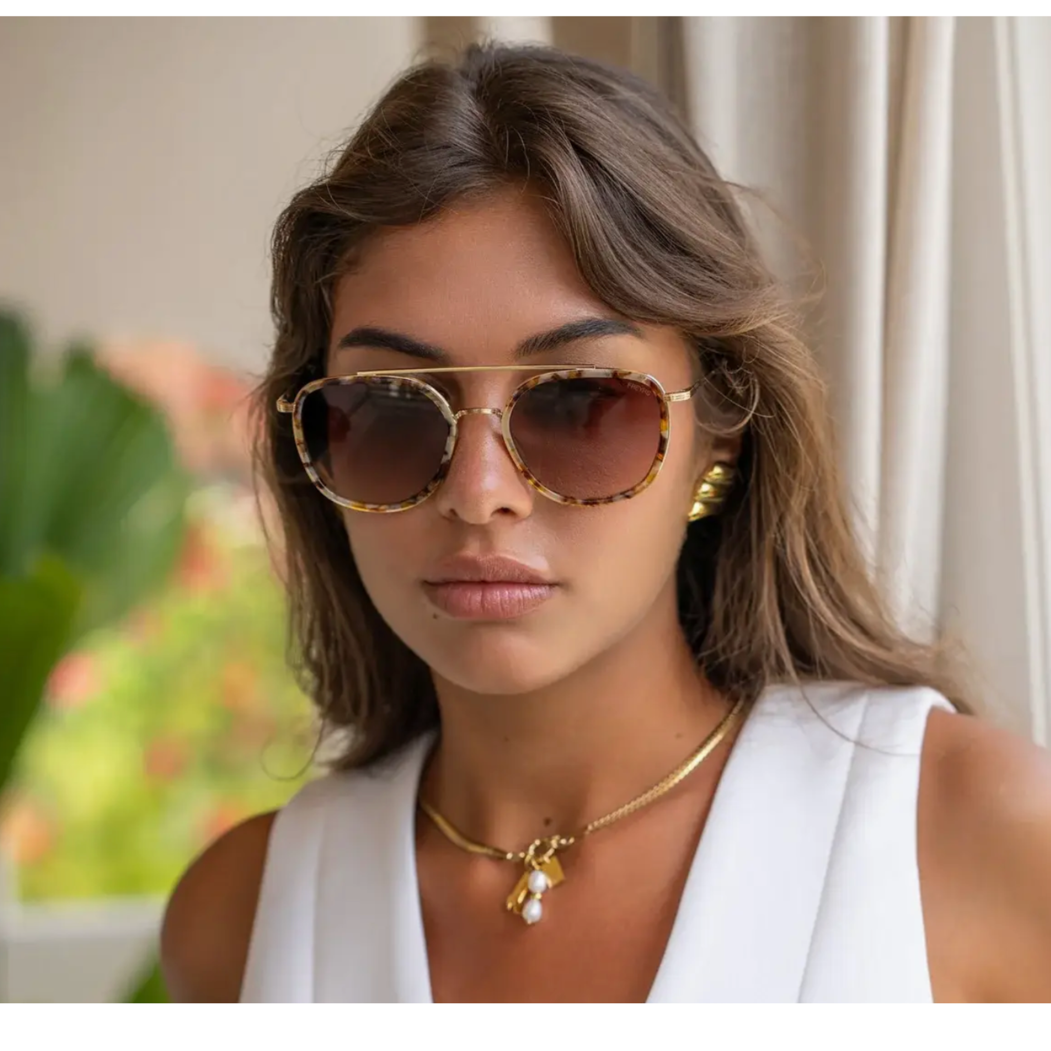 Weston Acetate Round Sunglasses