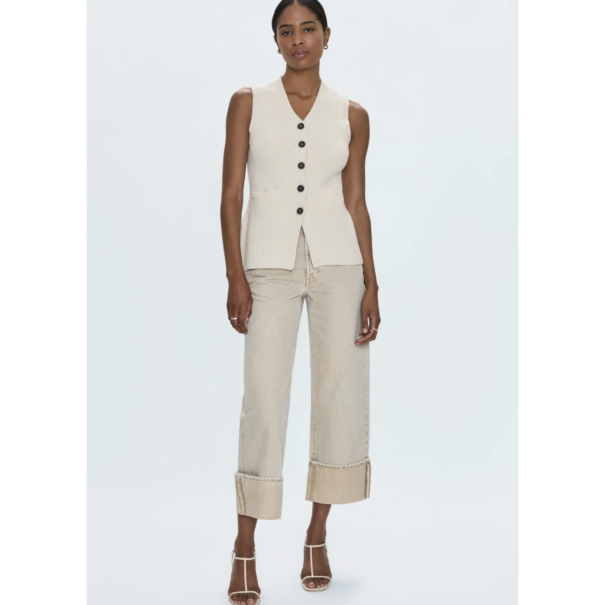 Ryder High Rise Cuffed Straight