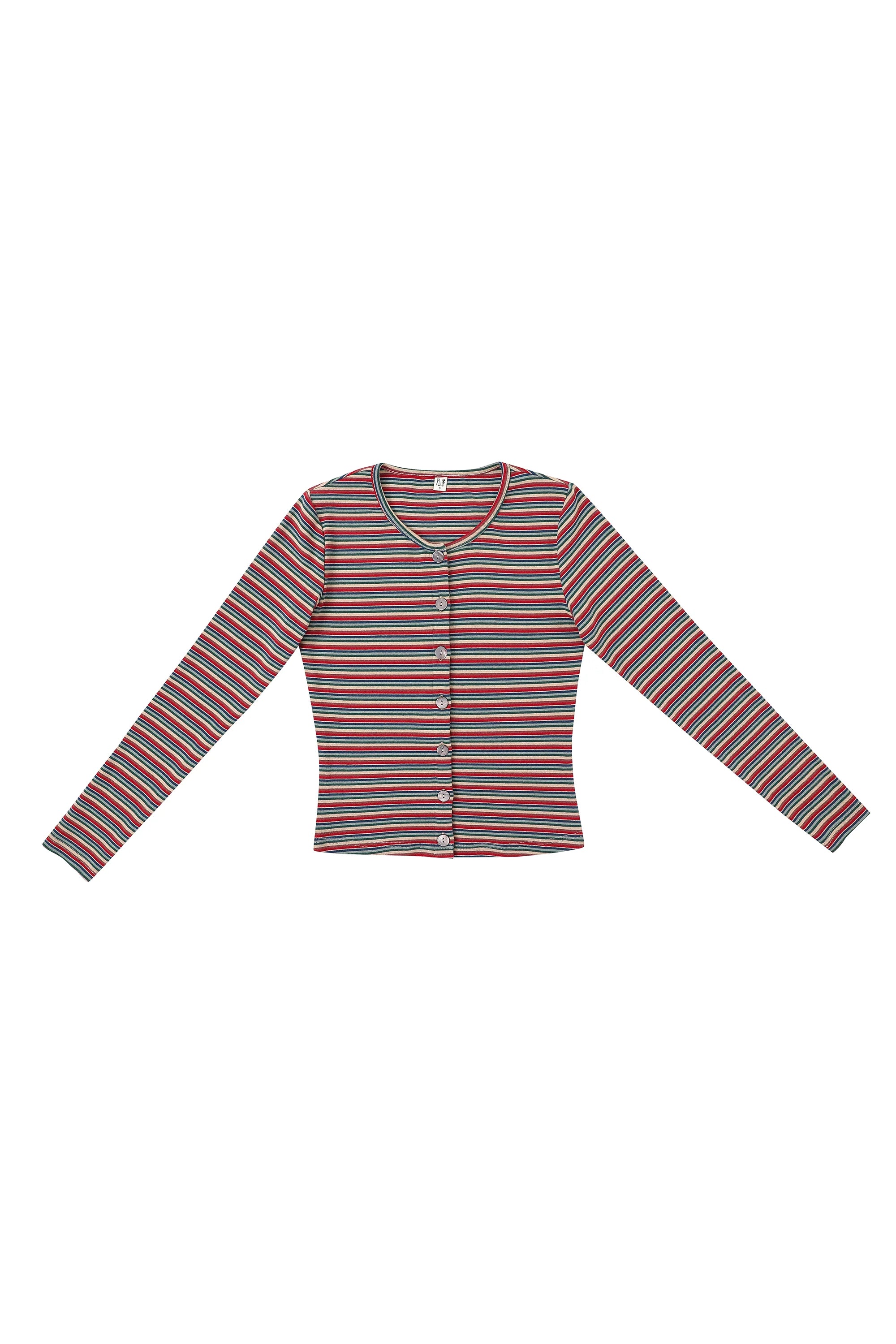 Monsanto Stripe Long Sleeve Top
