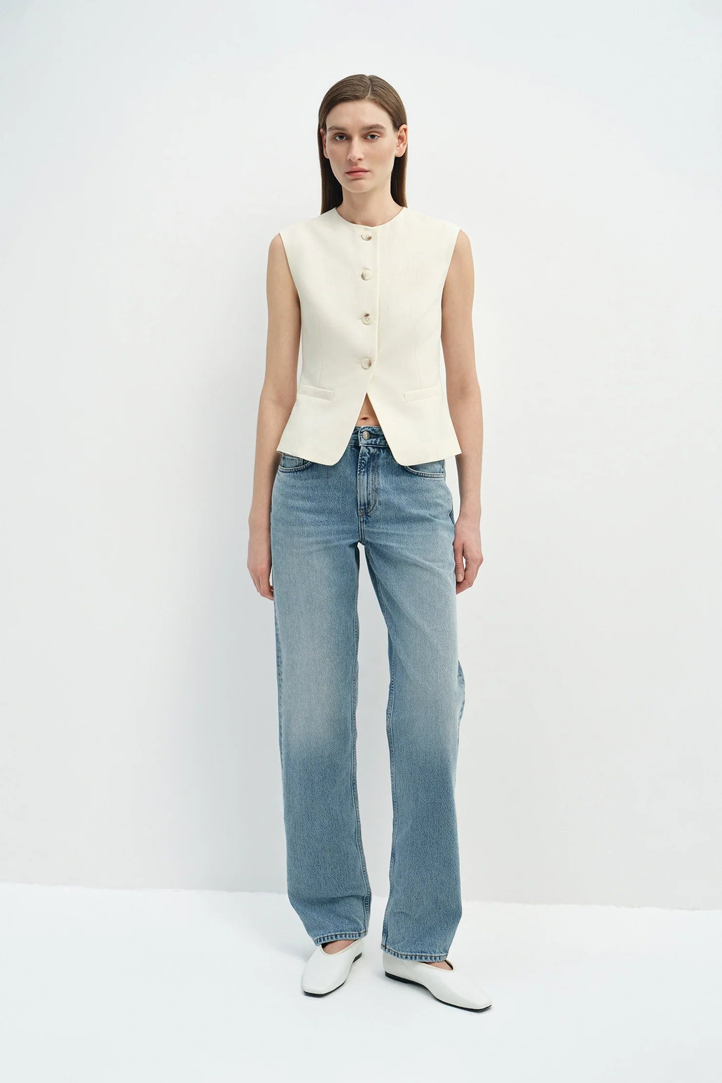 Elira Button Front Vest