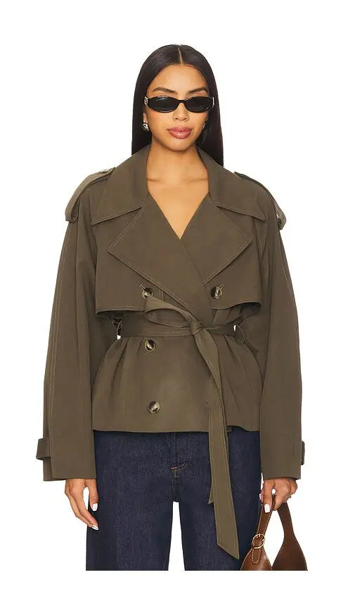 Eleanor Cropped Trench