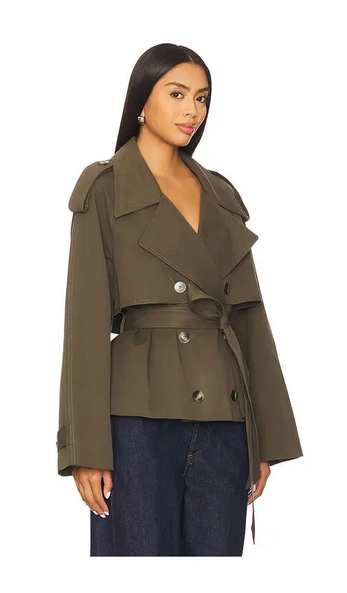 Eleanor Cropped Trench